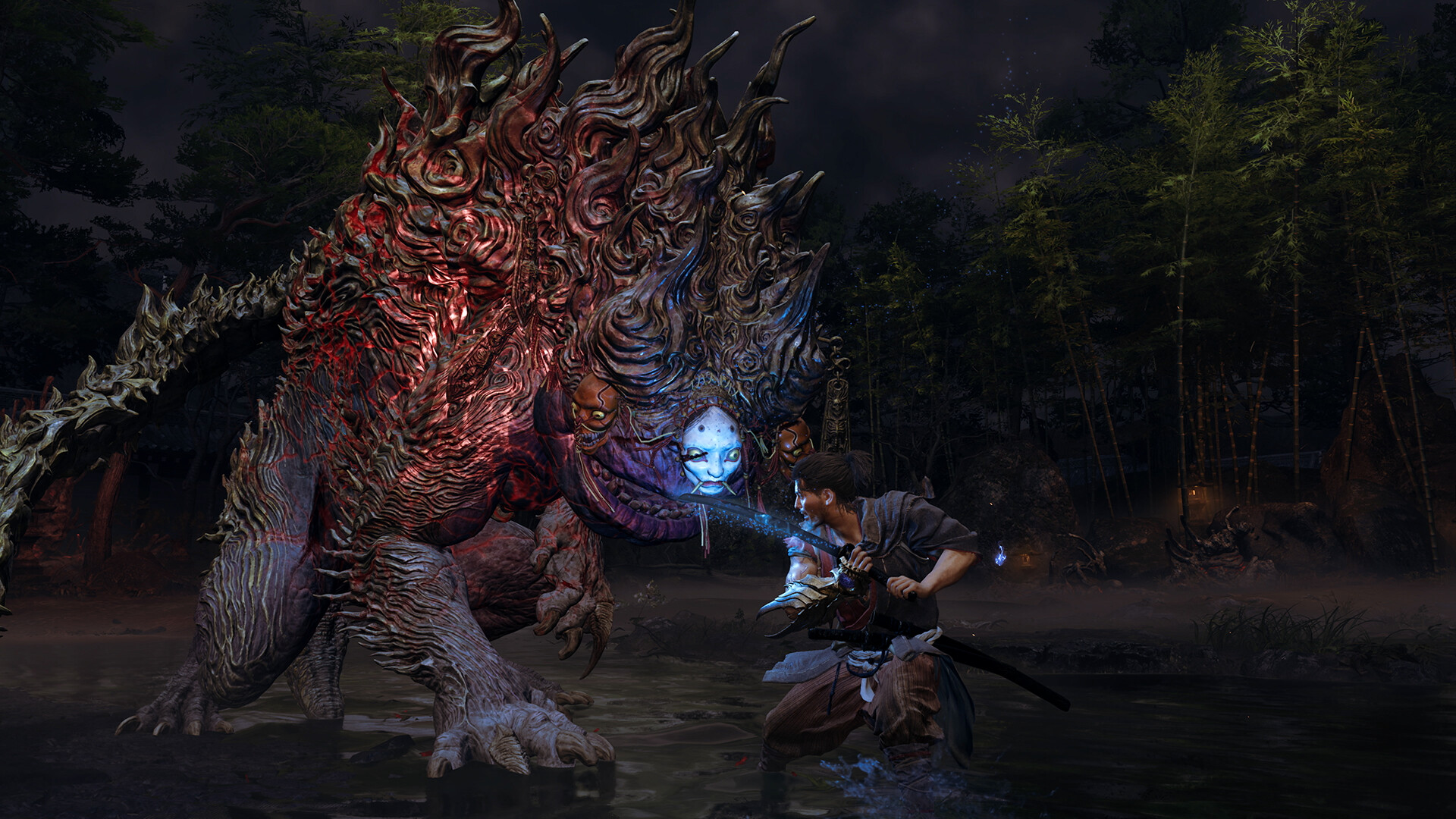 Onimusha: Way of the Sword dark supernatural landscape